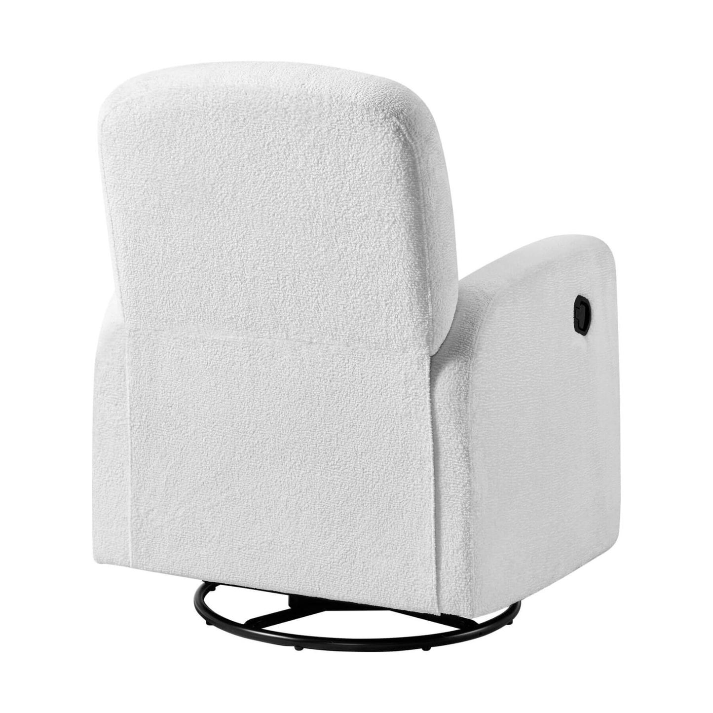 Back view of Oxford Baby Snuggly Glider - Plush White