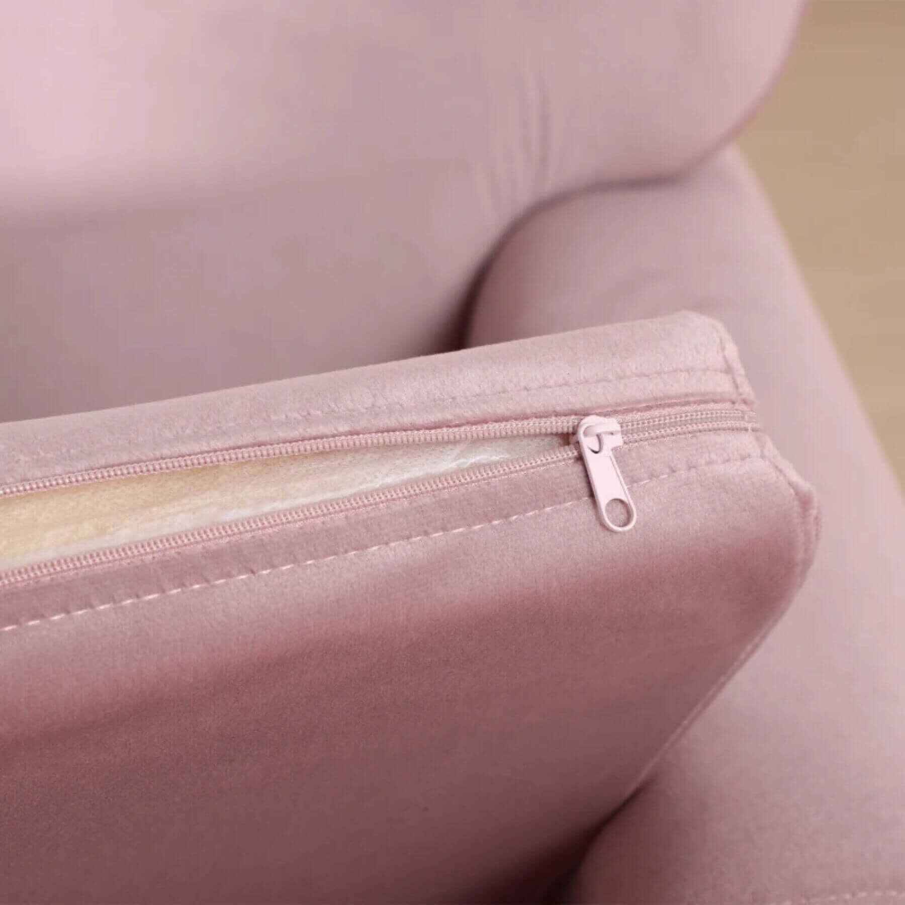 Detail of Qaba Soft Kids Sofa Chair with Cute Pink Crown Throne