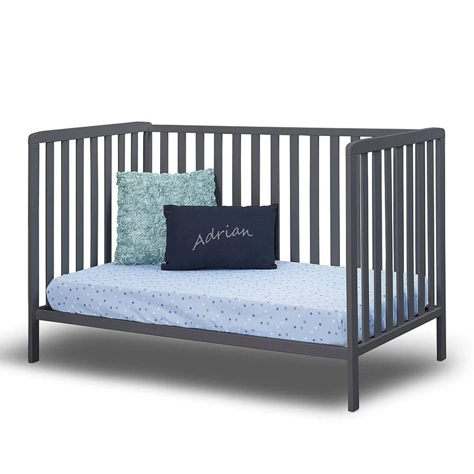 Sorelle Adrian Crib Midnight - Converted into a daybed