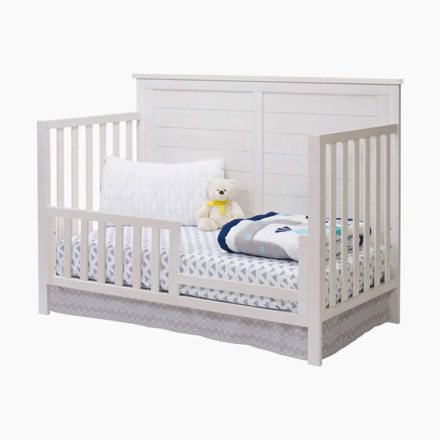 Sorelle Ashley 4 in 1 Crib White - Converted into a toddler bed