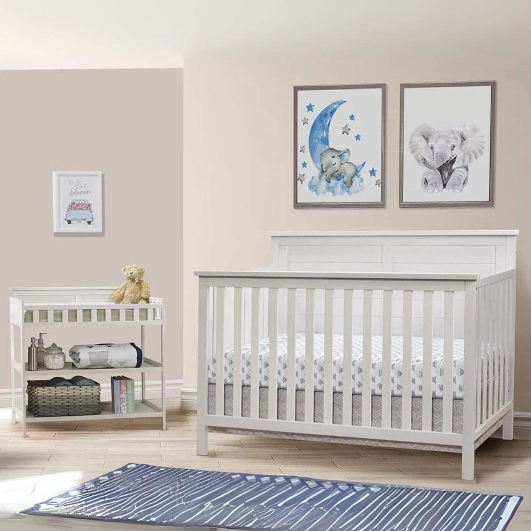 Sorelle Ashley 4 in 1 Crib White - Lifestyle