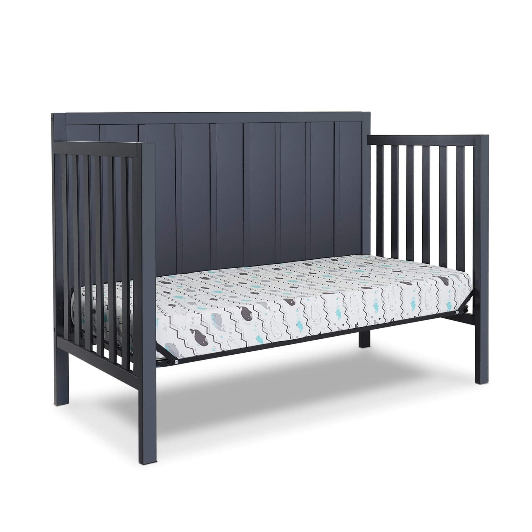 Sorelle Essex 4-in-1 Convertible Crib Midnight - Converted into a daybed