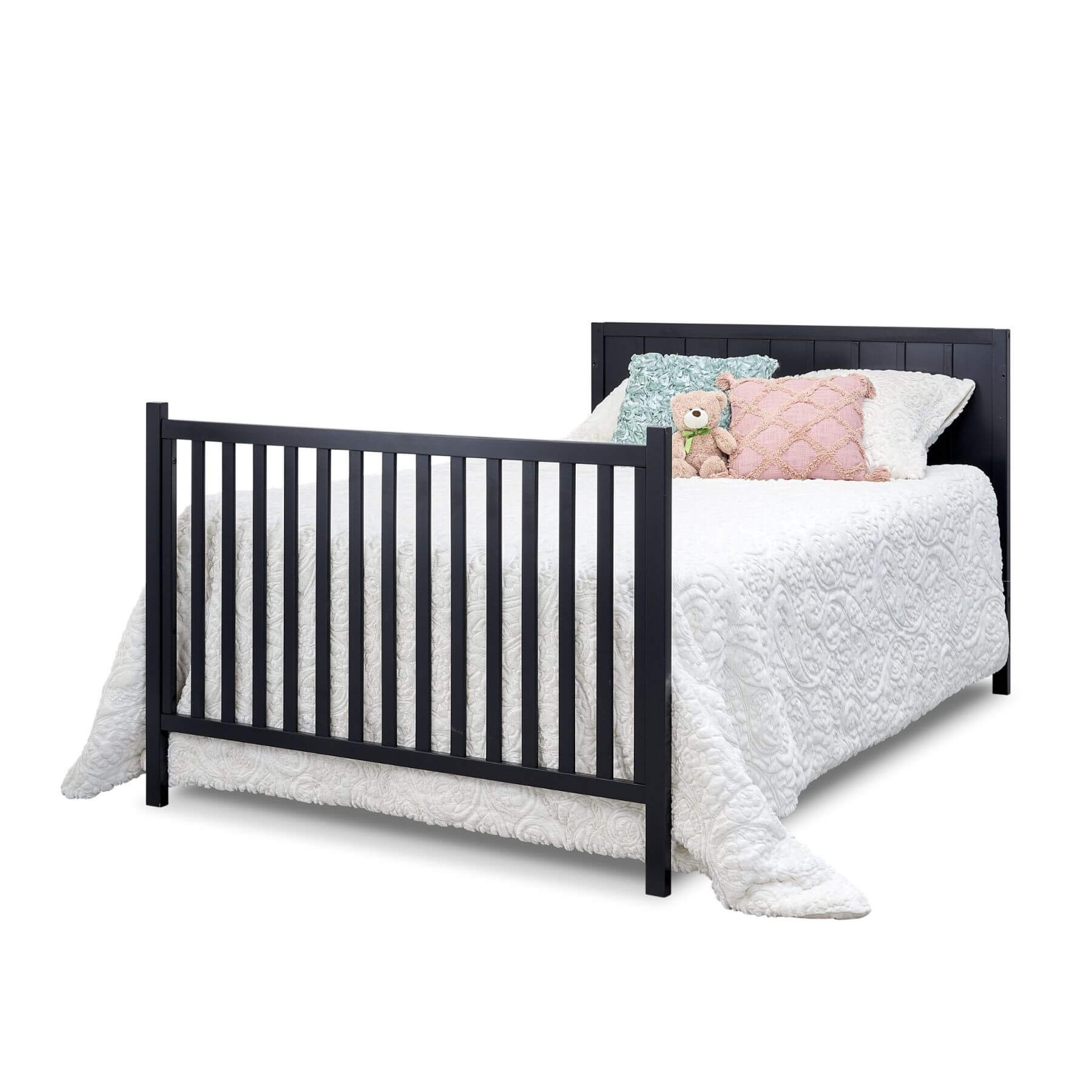 Sorelle Essex 4-in-1 Convertible Crib Midnight - converted into a full bed