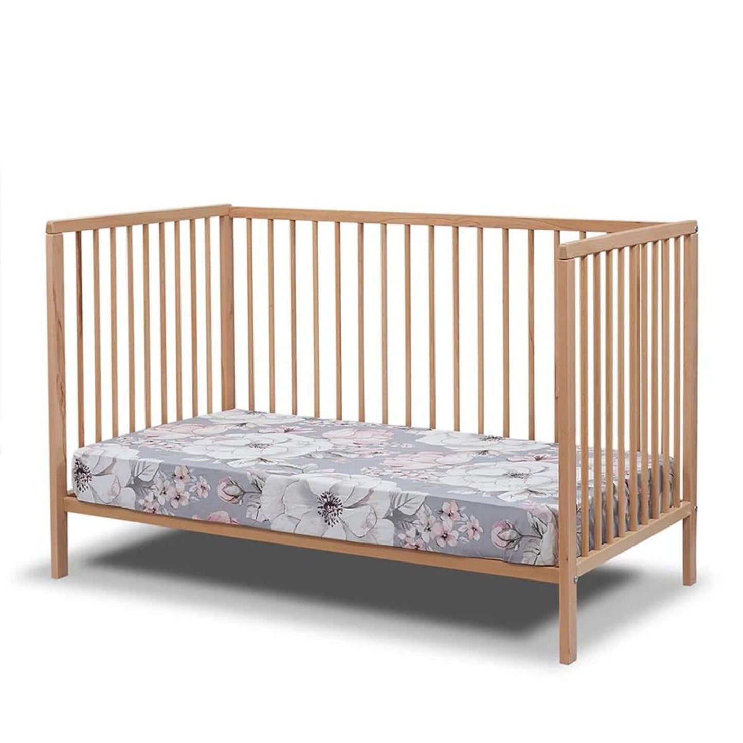 Sorelle Happy 3-in-1 Convertible Crib Natural Wood - Converted into a daybed