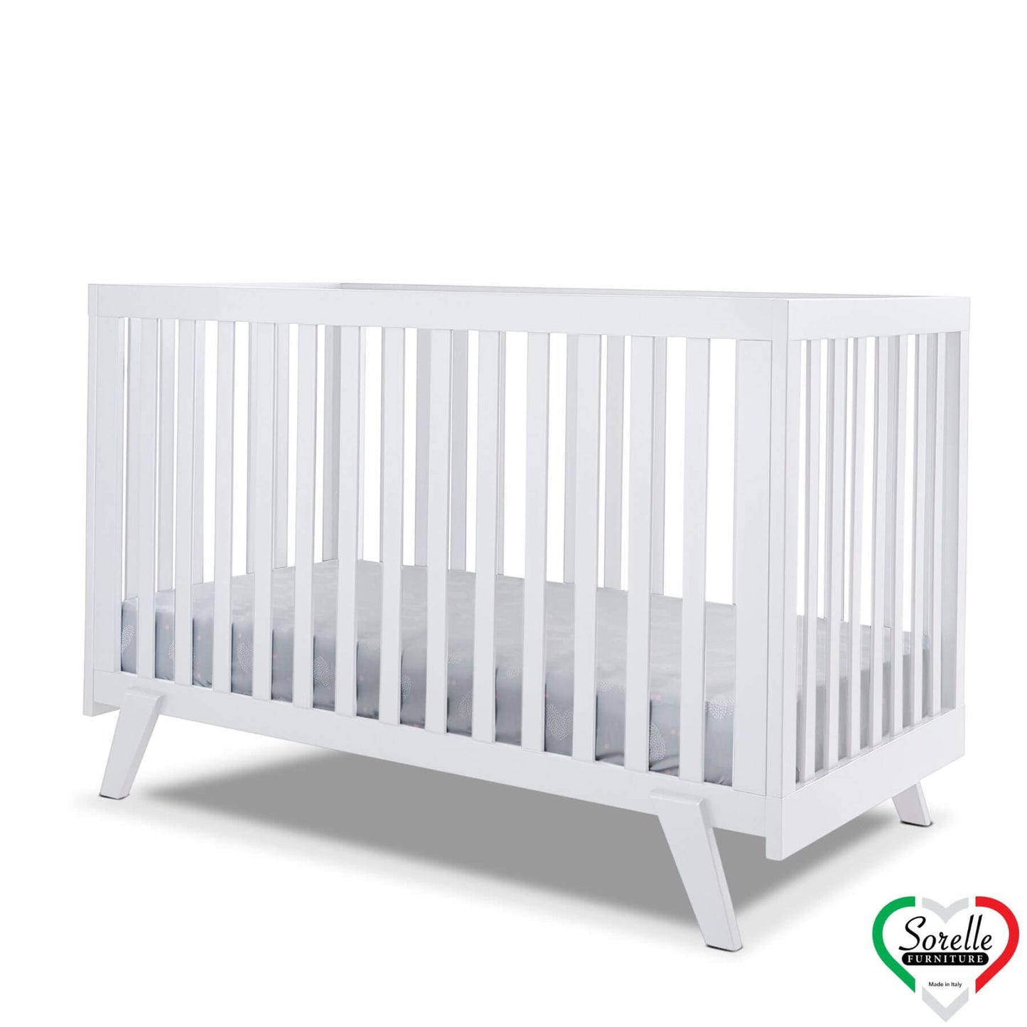 Sorelle Luce 2-in-1 Convertible Crib White