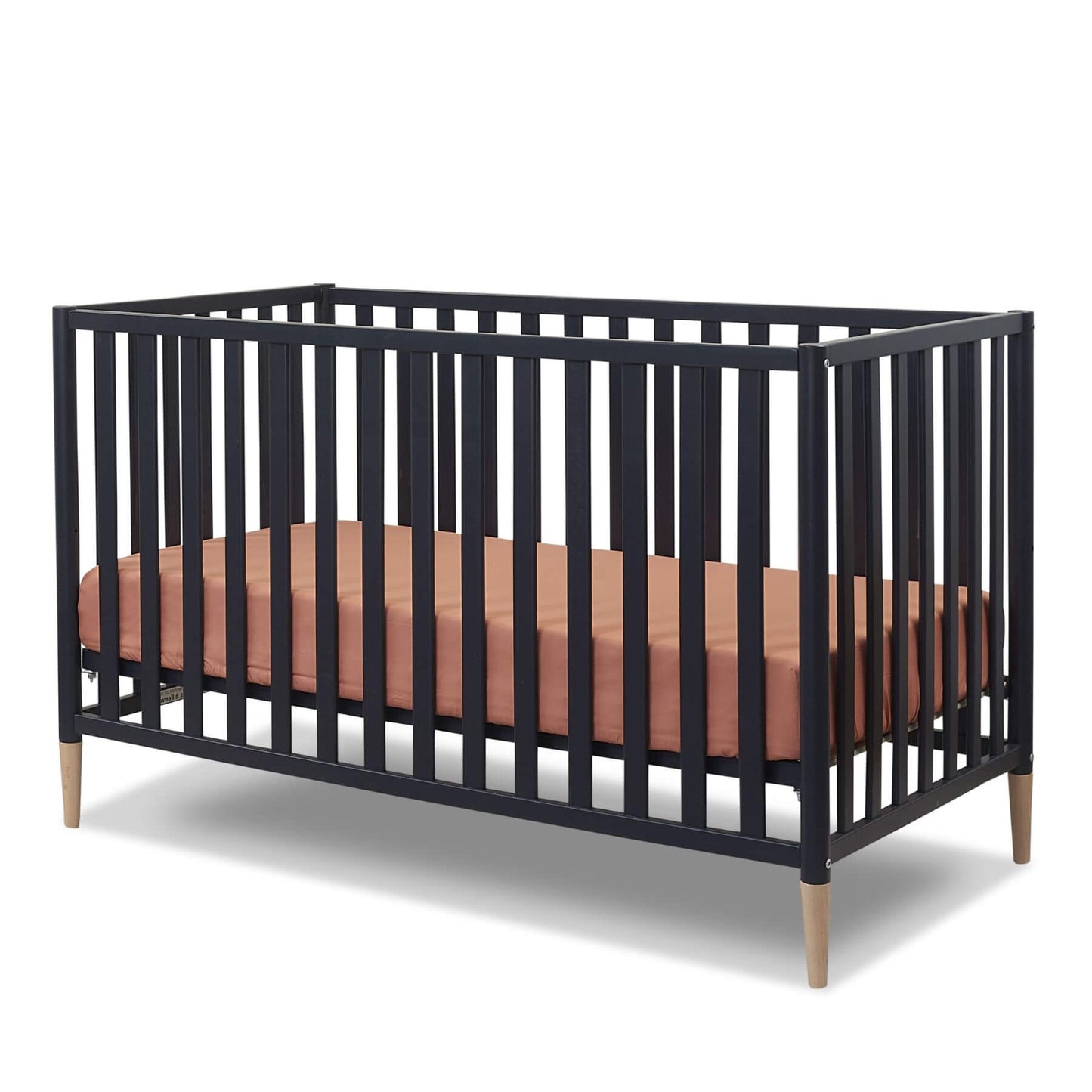 Sorelle Mia 3-in-1 Convertible Crib Midnight and Natural Wood