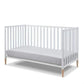 Sorelle Mia 3-in-1 Convertible Crib White and Natural - Converted into a daybed