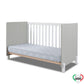 Sorelle Pannello 3-in-1 Convertible Crib Grigio and White - Converted into a daybed