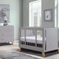 Sorelle Uptown Acrylic Crib Weathered Grey & Natural - Lifestyle