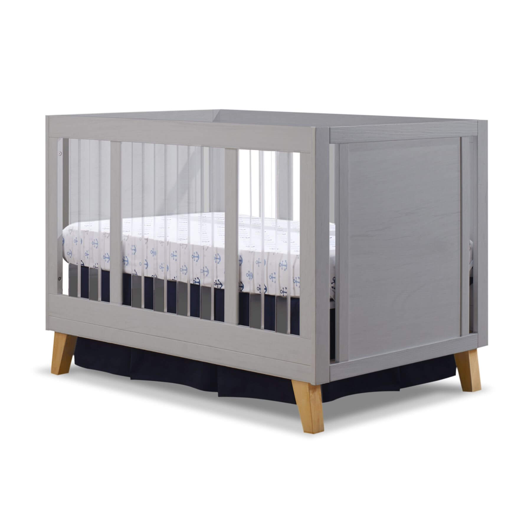 Sorelle Uptown Acrylic Crib Weathered Grey & Natural