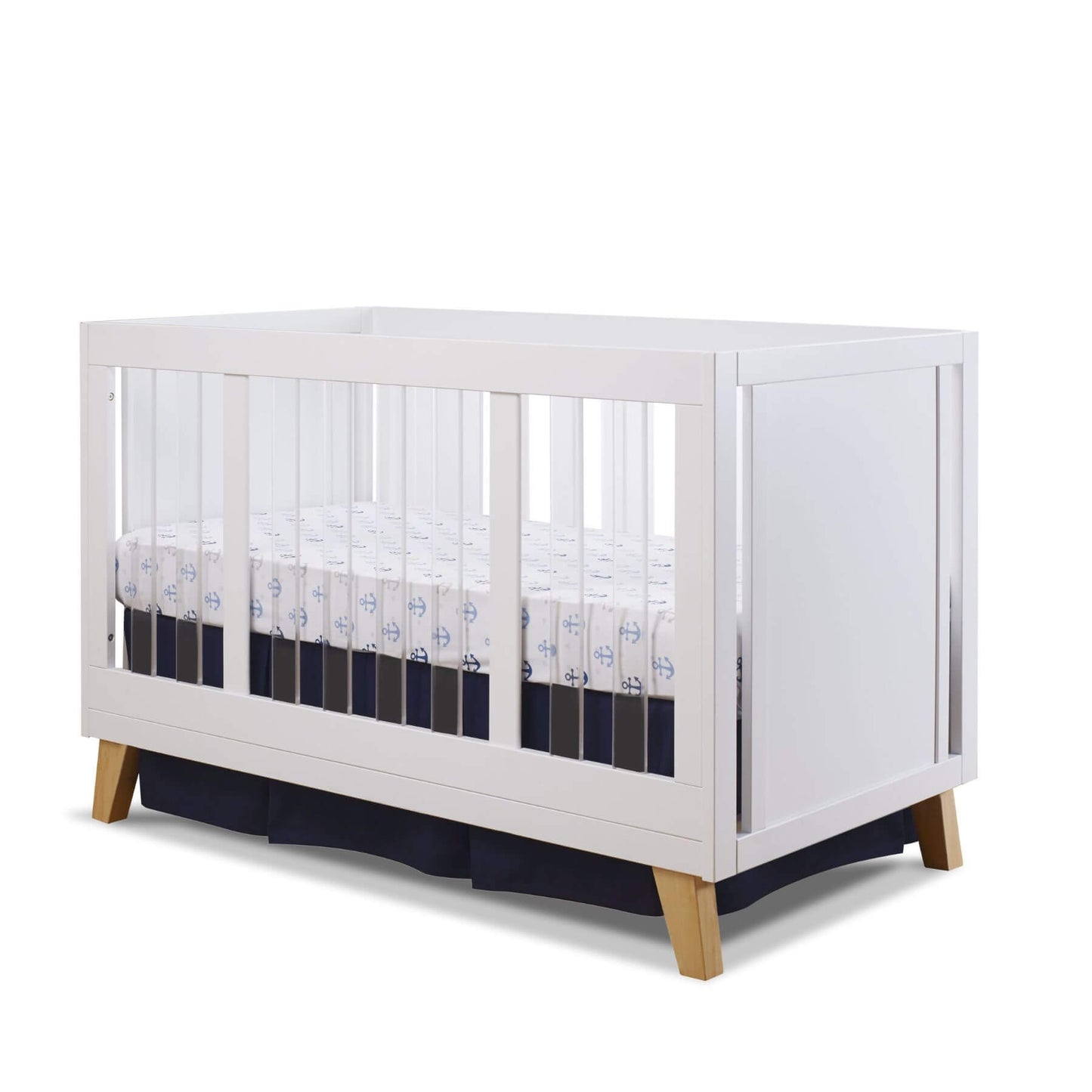 Sorelle Uptown Acrylic Crib White & Natural