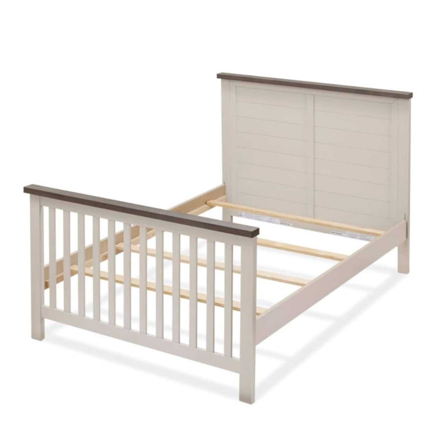 Sorelle Westley Crib Grigio Chocolate Bisque - Converted into a full bed