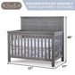 Sorelle Westley Crib Grigio - Dimensions