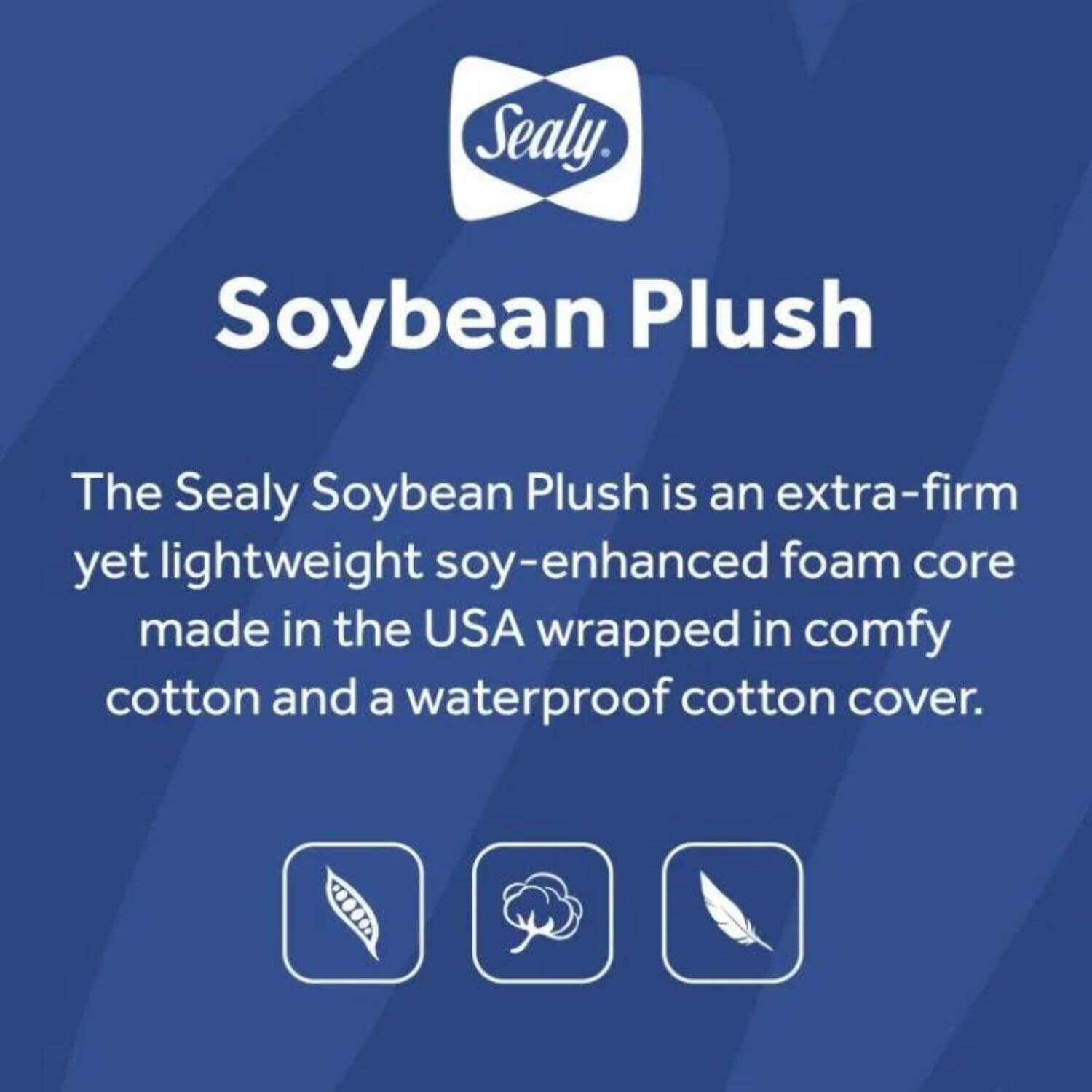 Sealy Soybean Plush Crib and Toddler Mattress - Product Detail