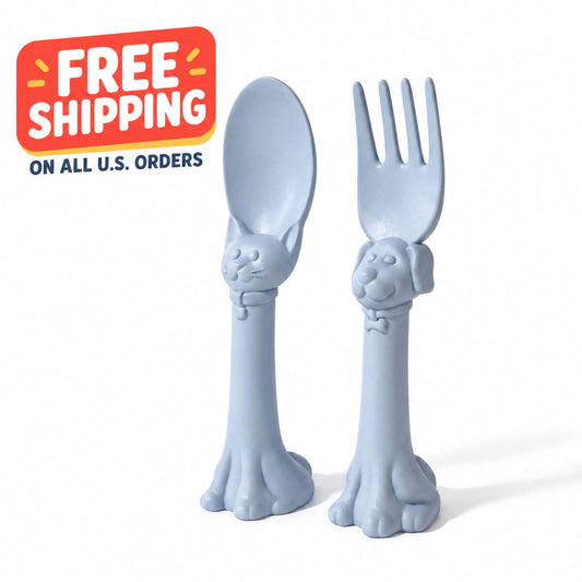 Spoon la la Toddler Utensils — 2-Pack - Blue