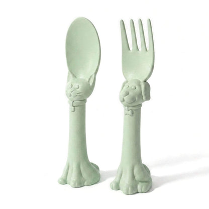 Spoon la la Toddler Utensils — 2-Pack - Green