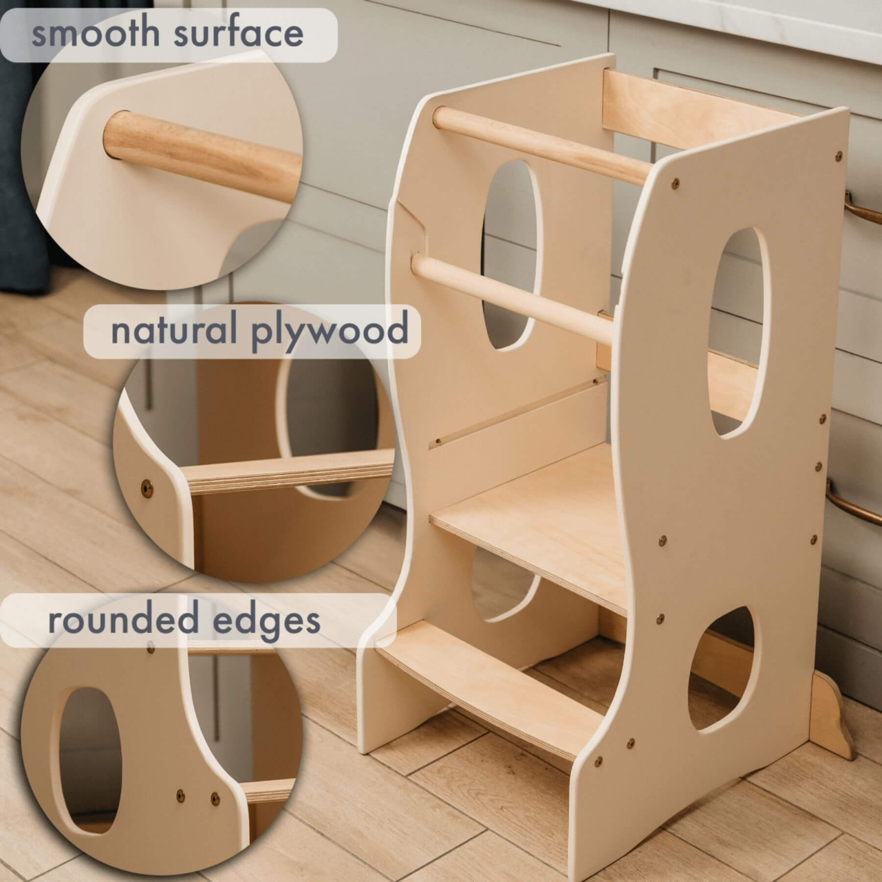 Goodevas Stable Montessori Learning Tower with features