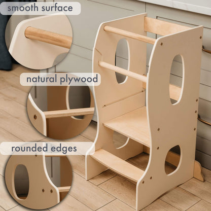 Goodevas Stable Montessori Learning Tower with features