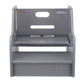 Front View of Little Partners StepUp Step Stool Grey