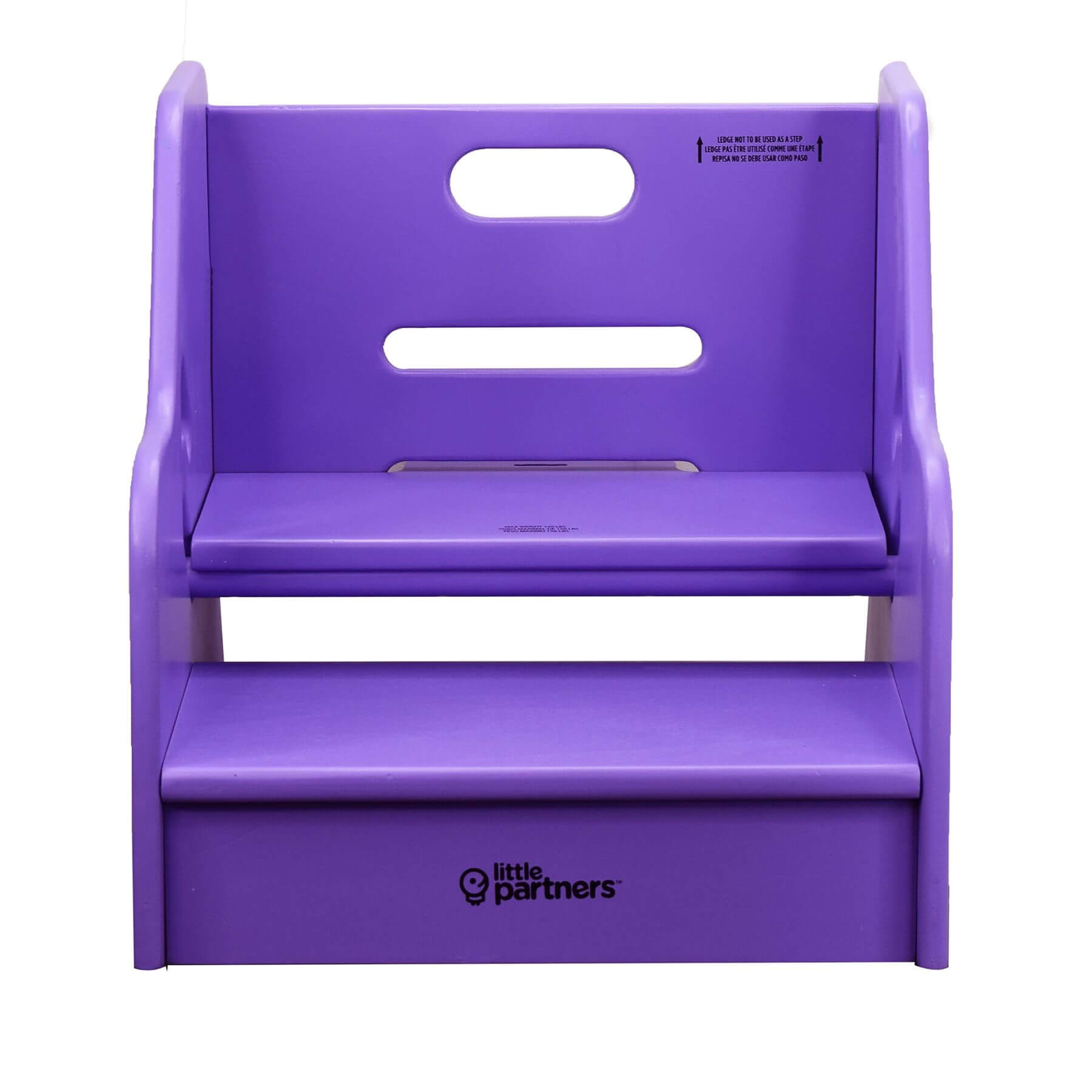 Front View of Little Partners StepUp Step Stool Lilac
