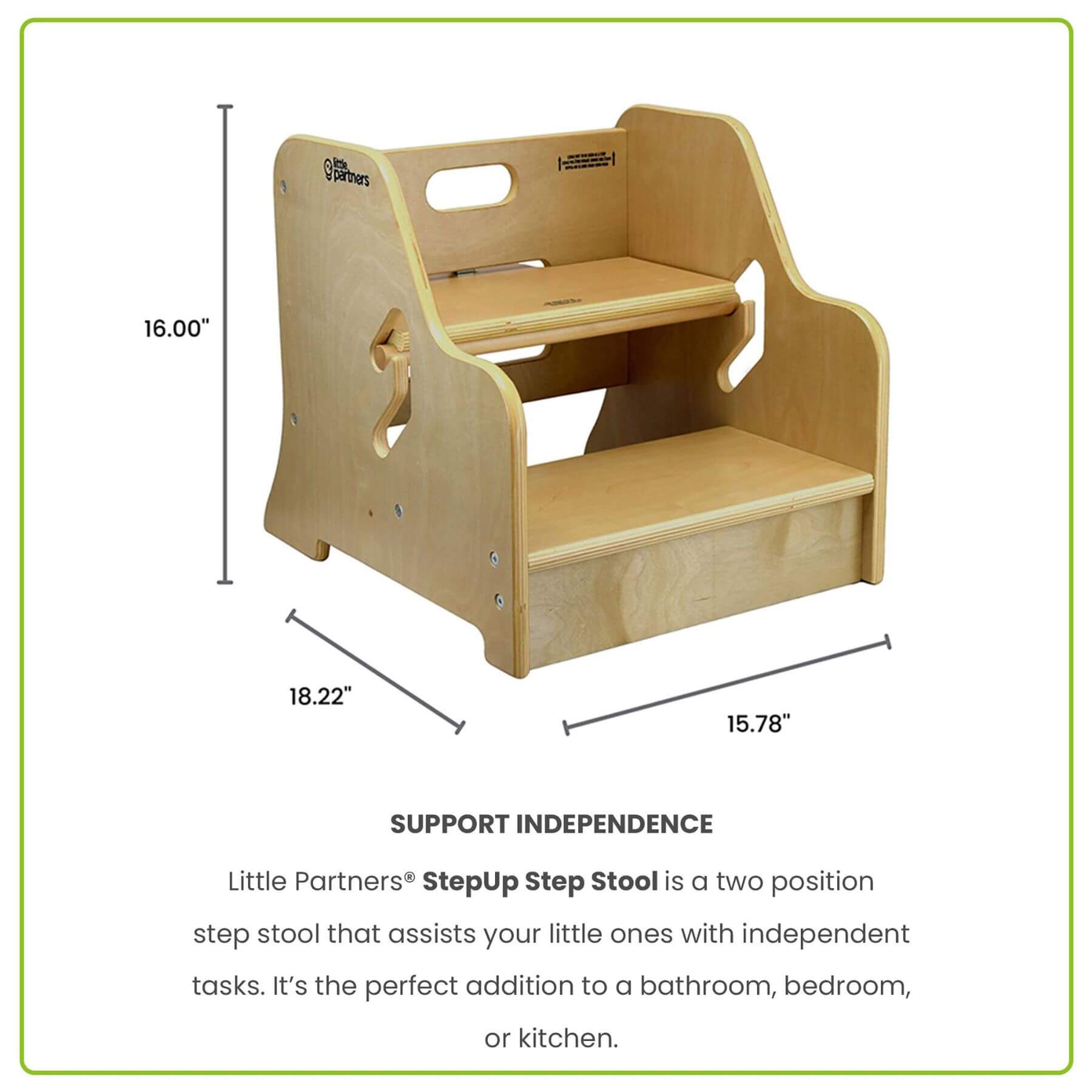 Little Partners StepUp Step Stool Natural