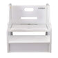 Front View of Little Partners StepUp Step Stool White