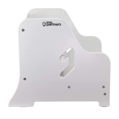 Side View of Little Partners StepUp Step Stool White