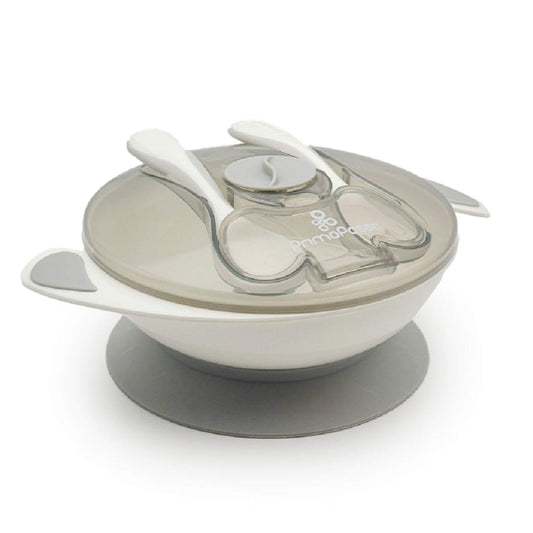 Primo Passi Suction Bowl Feeding Set Grey