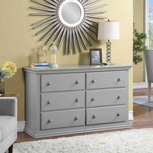 Suite Bebe Universal 6 Drawer Dresser Gray