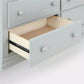 Detail of Suite Bebe Universal 6 Drawer Dresser Gray