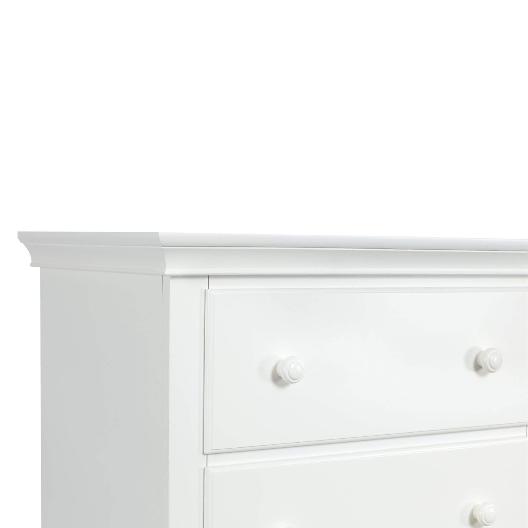 Detail of Suite Bebe Universal 6 Drawer Dresser White