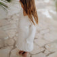 Girl Wearing Muslin Bathrobe