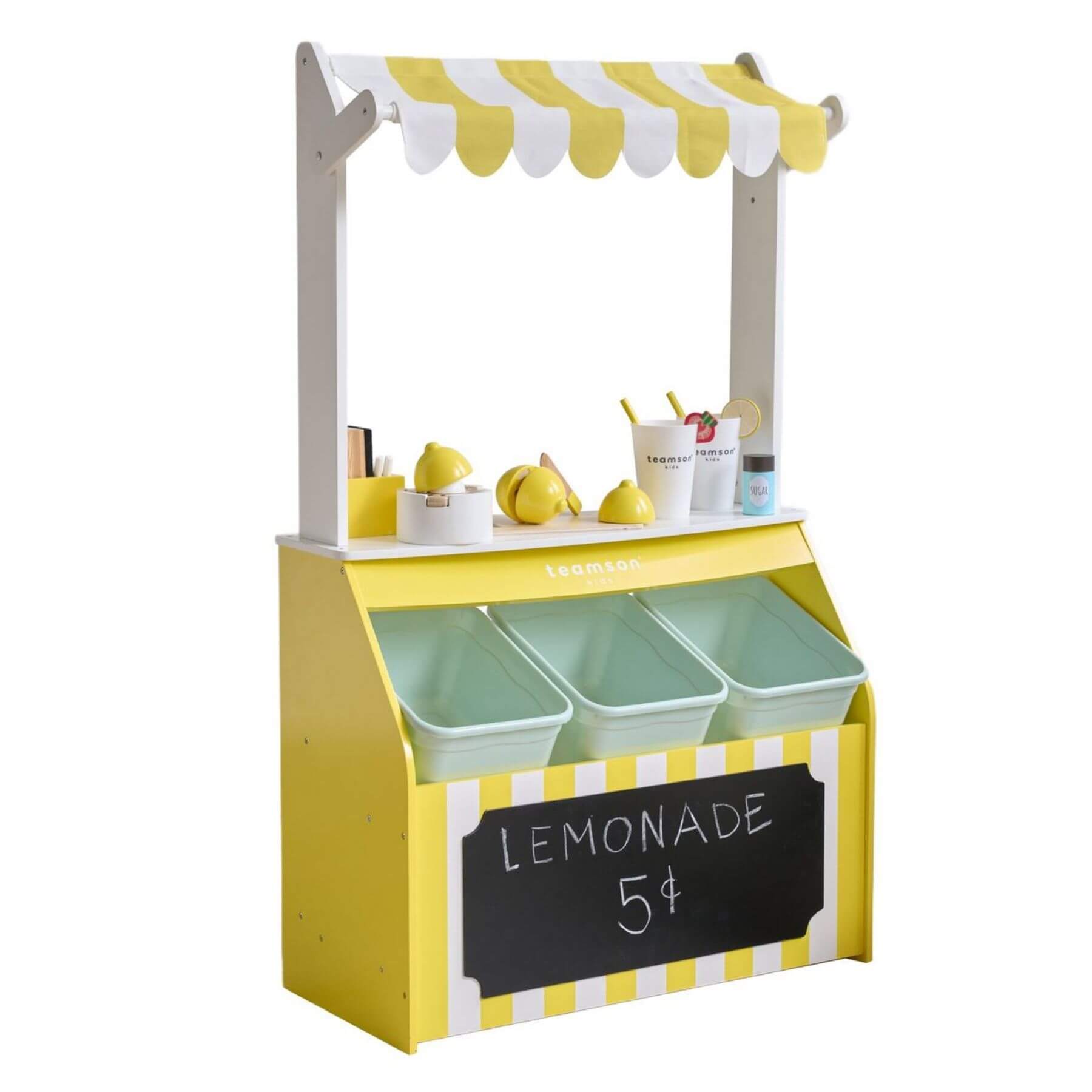 Teamson Sunny Citrus Lemonade Stand Playset