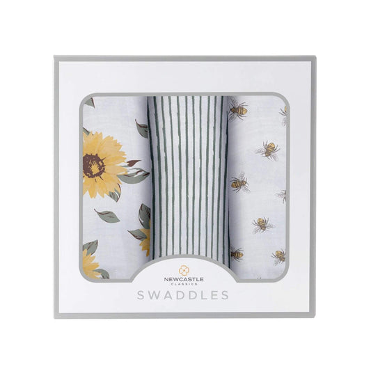 Newcastle Classics Sunrise to Sunset Swaddle 3 Pack