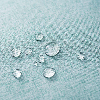 Water droplets on a textured fabric surface