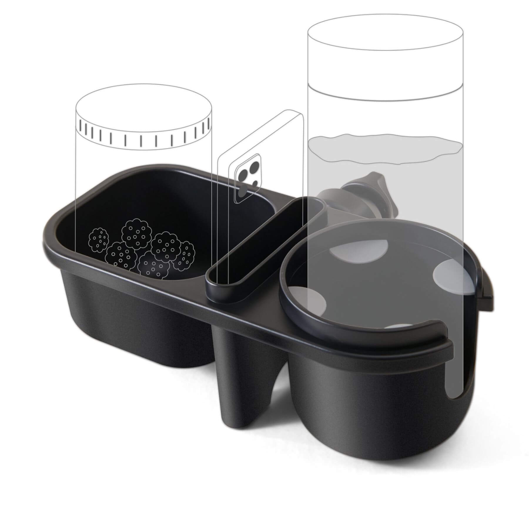 Sunveno 3-in-1 Stroller Cup Holder