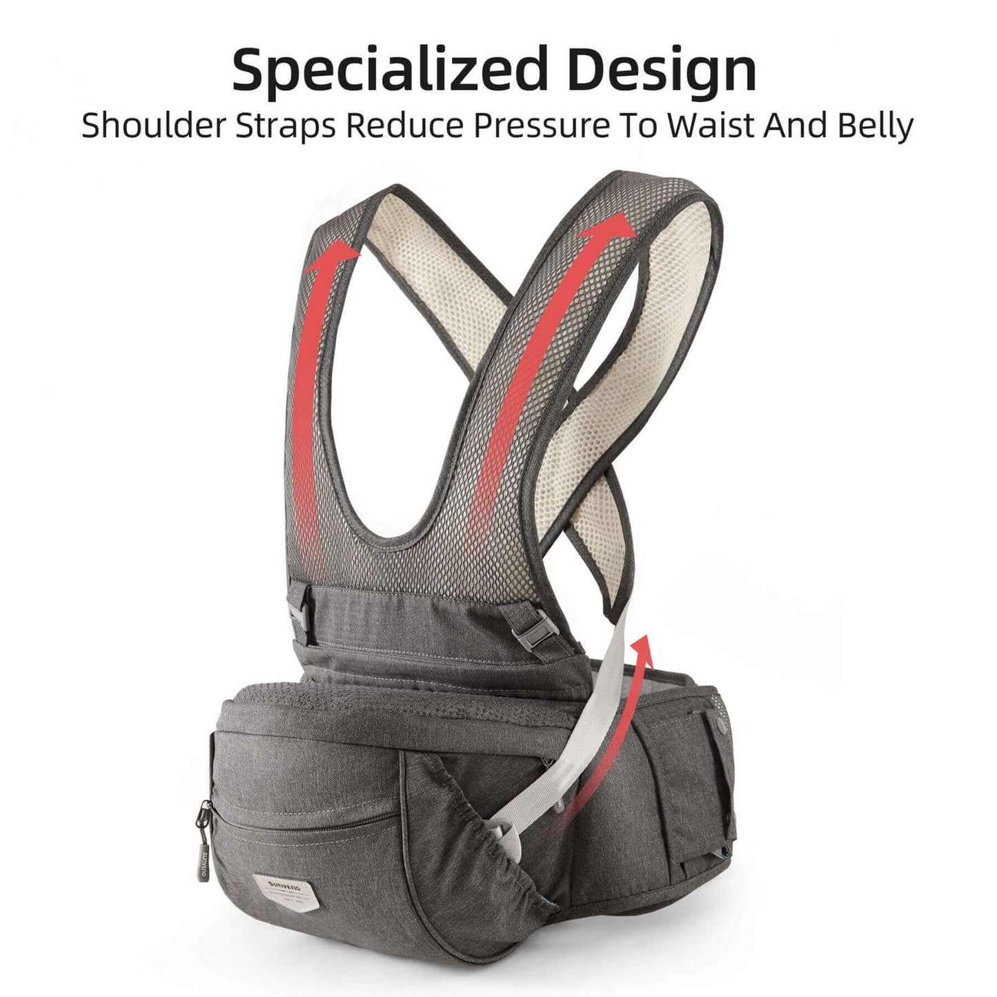 Sunveno Two Shoulder Straps Baby Hipseat