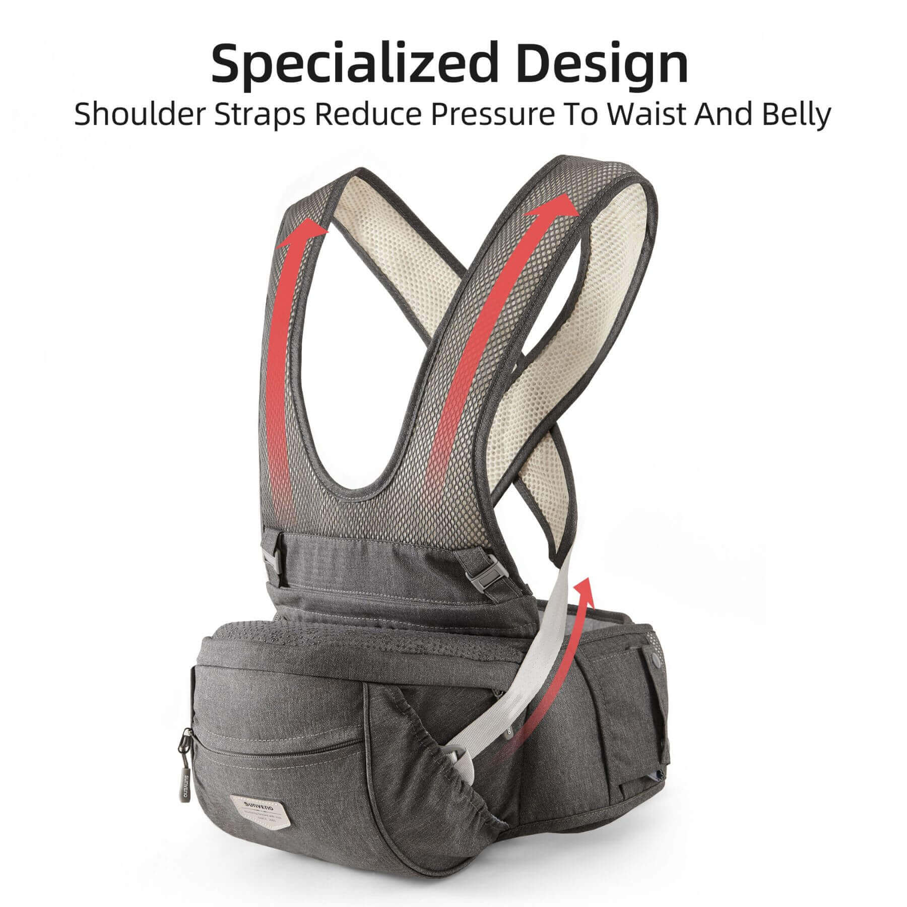 Sunveno Two Shoulder Straps Baby Hipseat