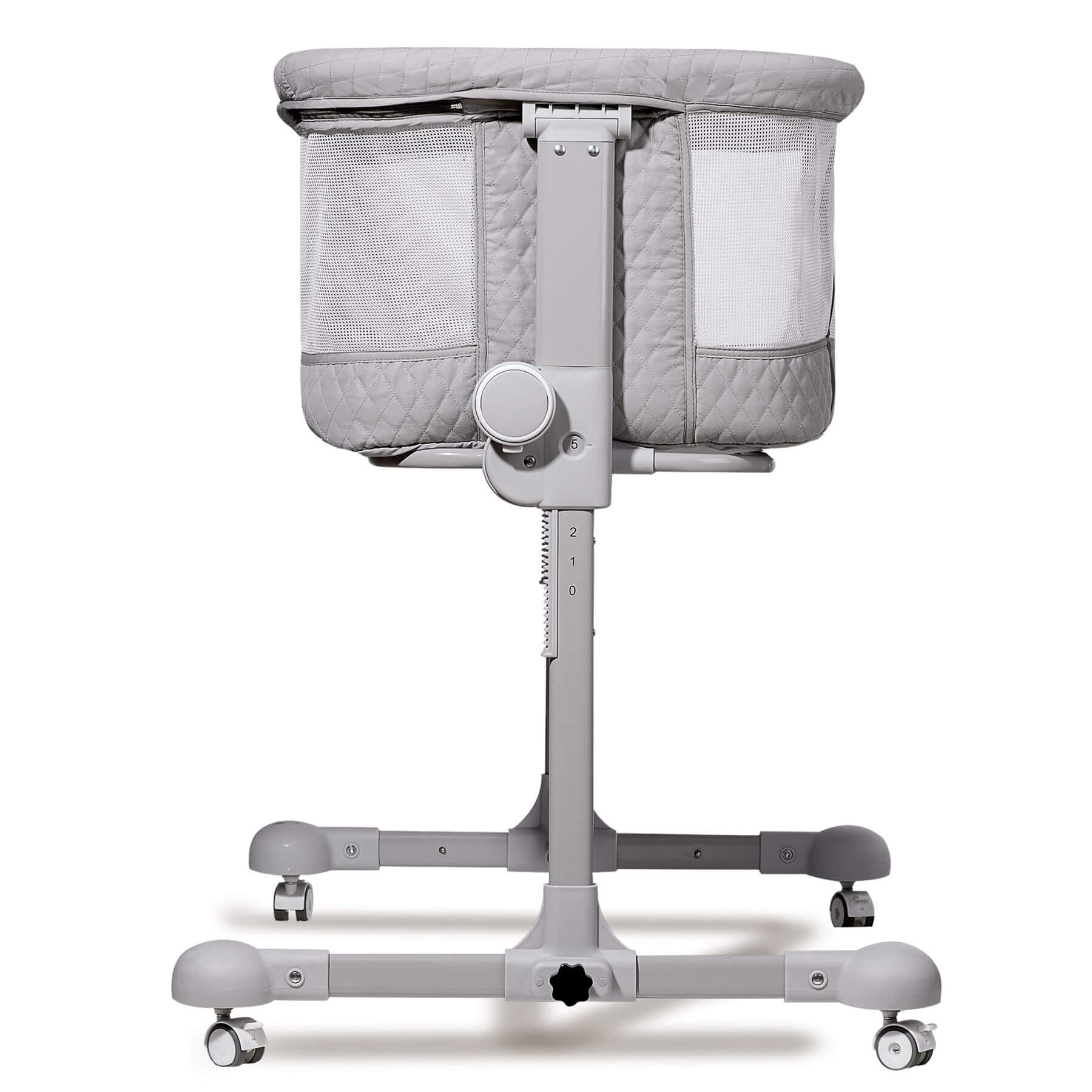 Side view of Sunveno Baby Bassinet Bedside Crib