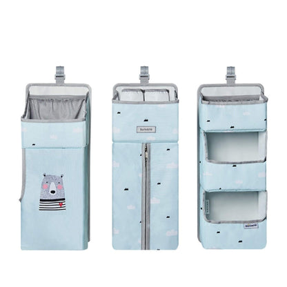 Sunveno 3-in-1 Crib Organizer Blue