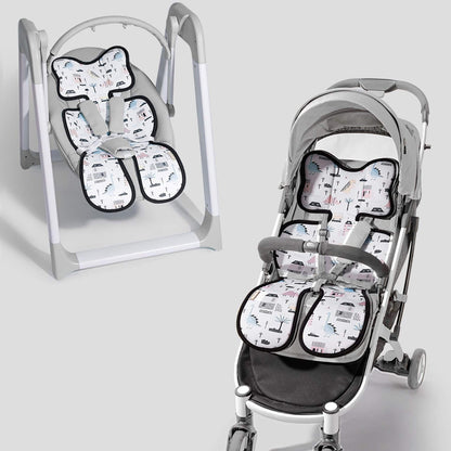 Baby bouncer and stroller with Sunveno Breathable Stroller Pad