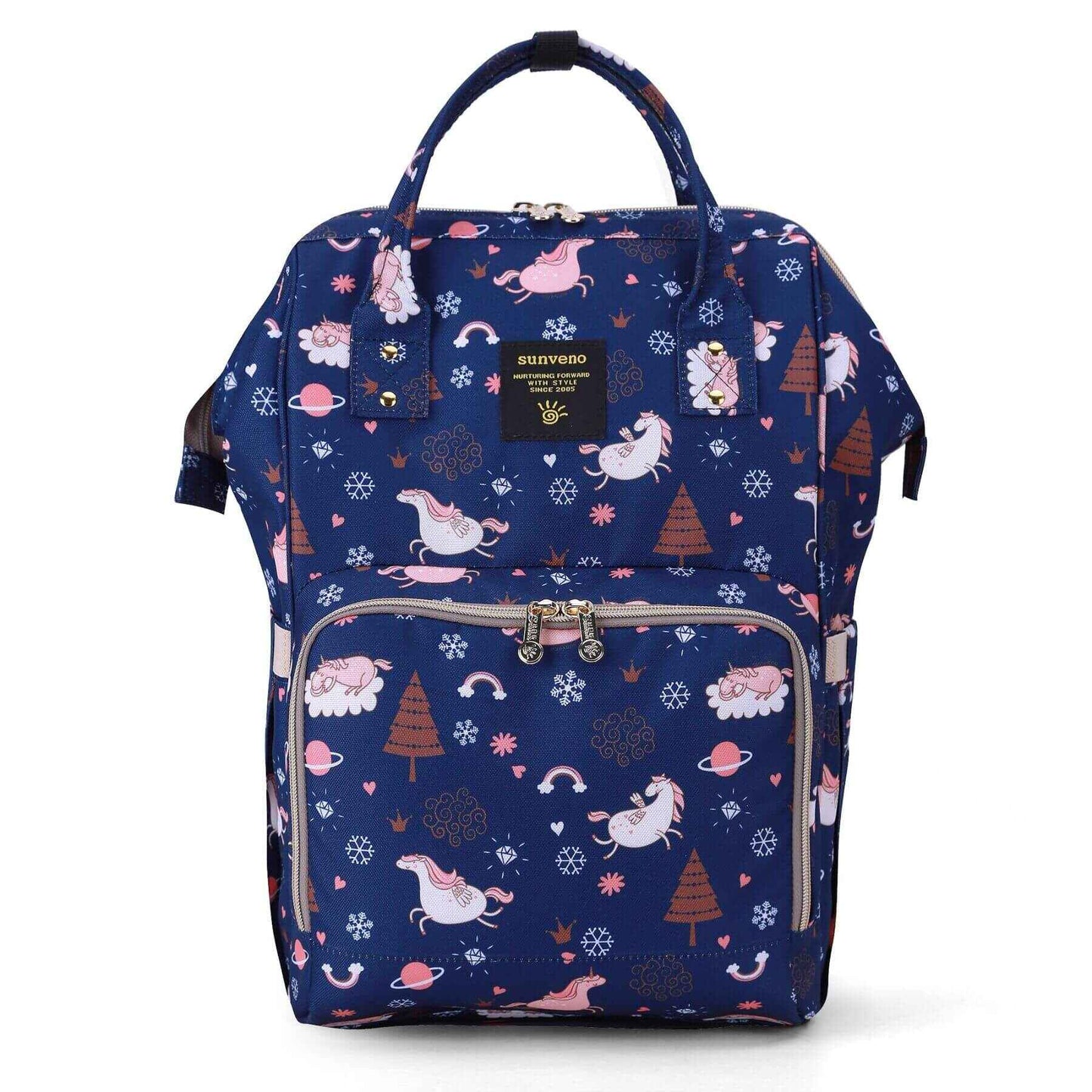 Sunveno Timeless Baby Diaper Backpack - Navy Unicorn