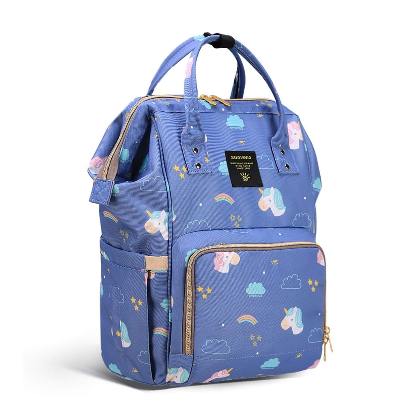 Sunveno Timeless Baby Diaper Backpack - Blue Unicorn