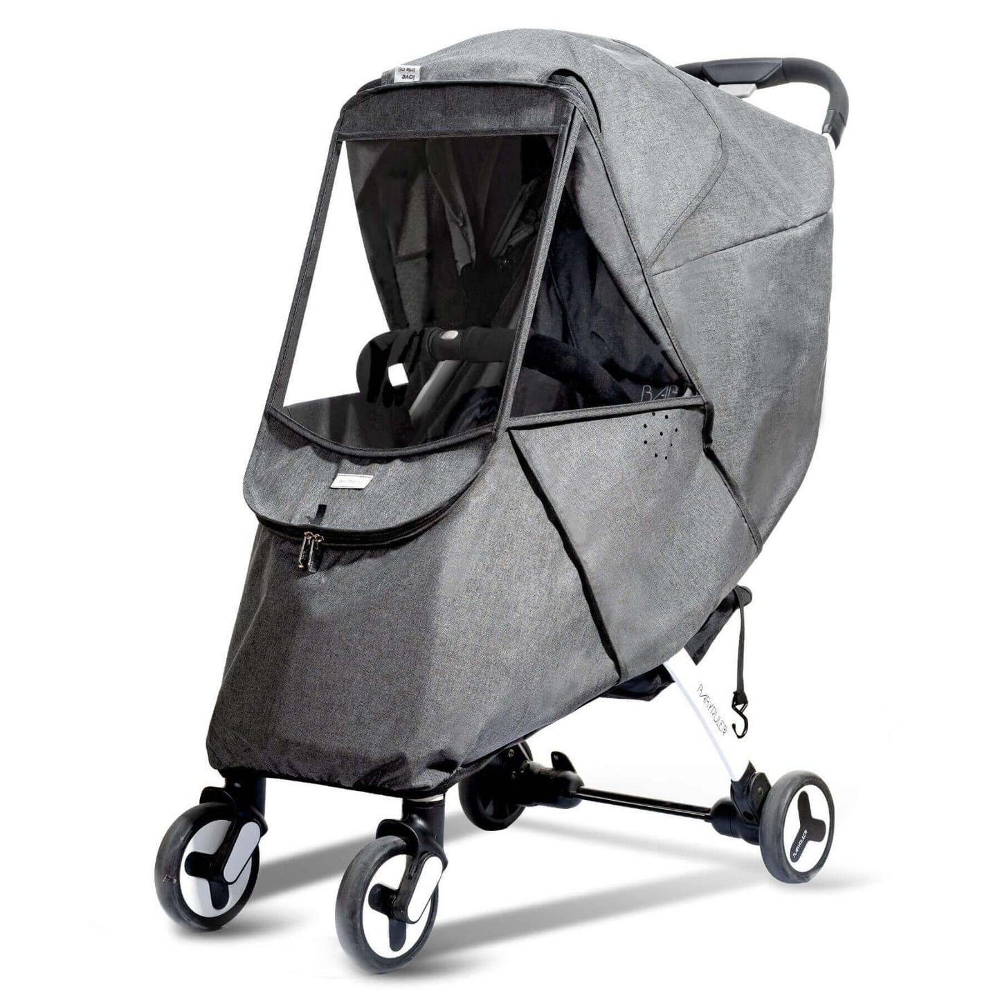 Sunveno Universal Stroller Cover Gray on a stroller