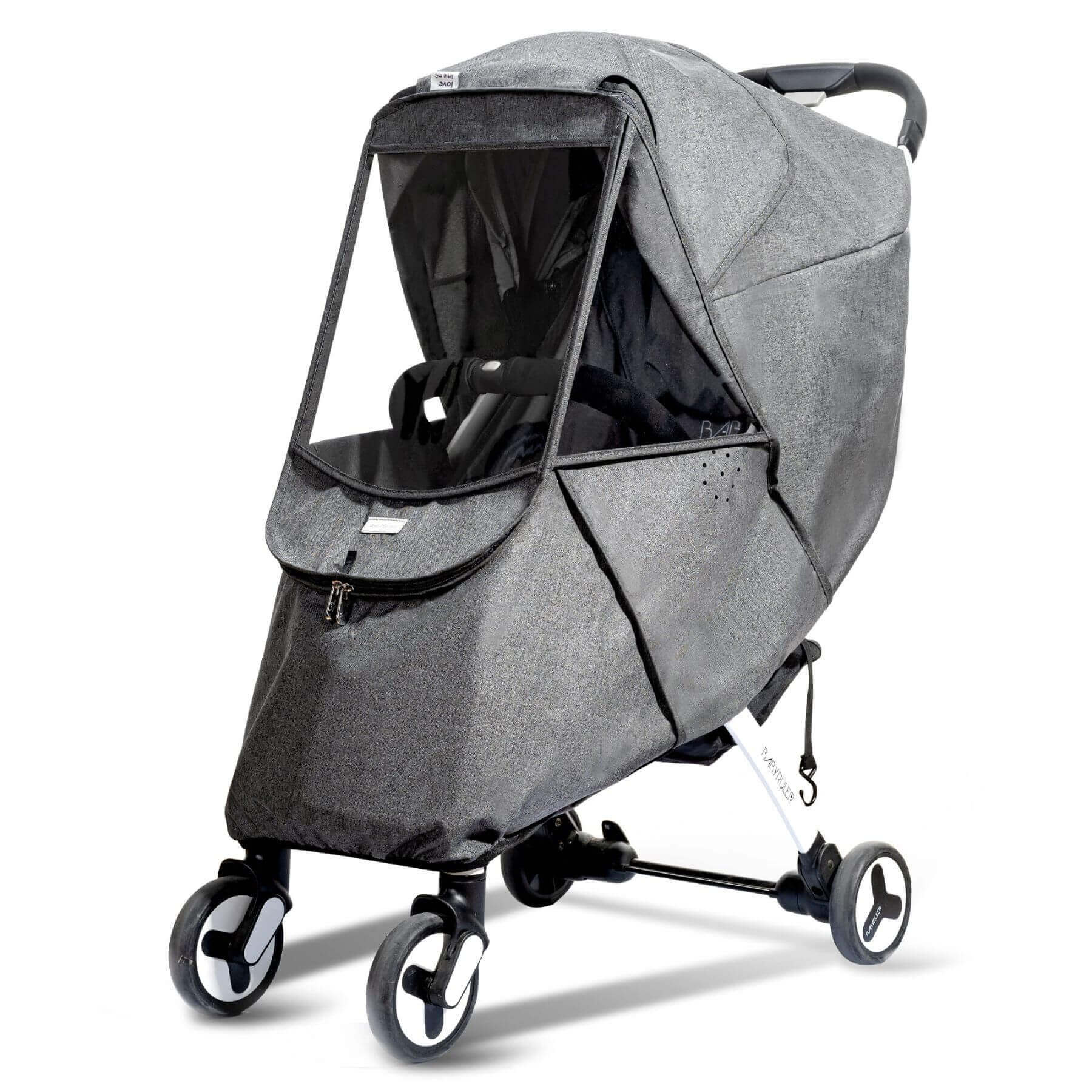 Sunveno Universal Stroller Cover Gray on a stroller