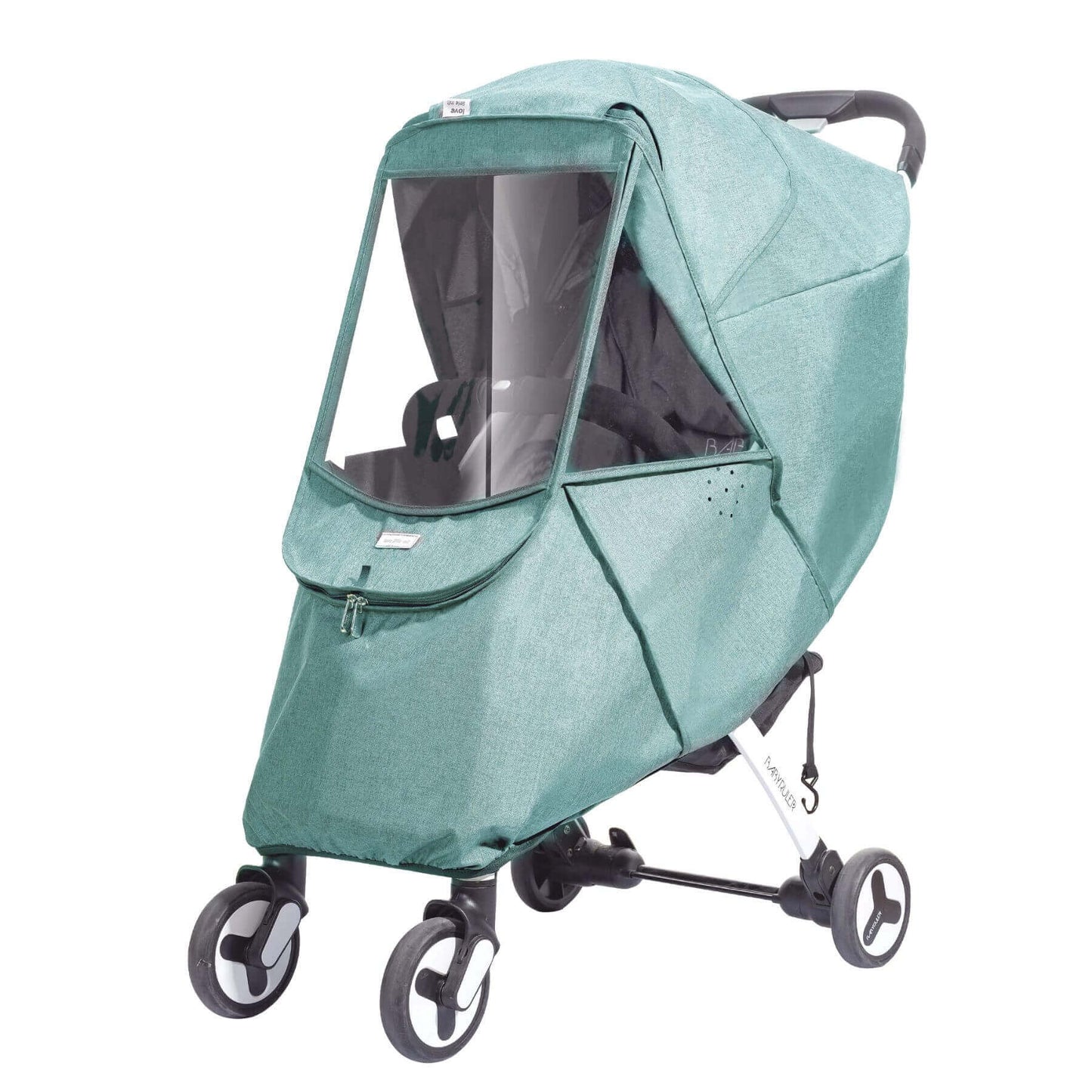 Sunveno Universal Stroller Cover Green on a stroller