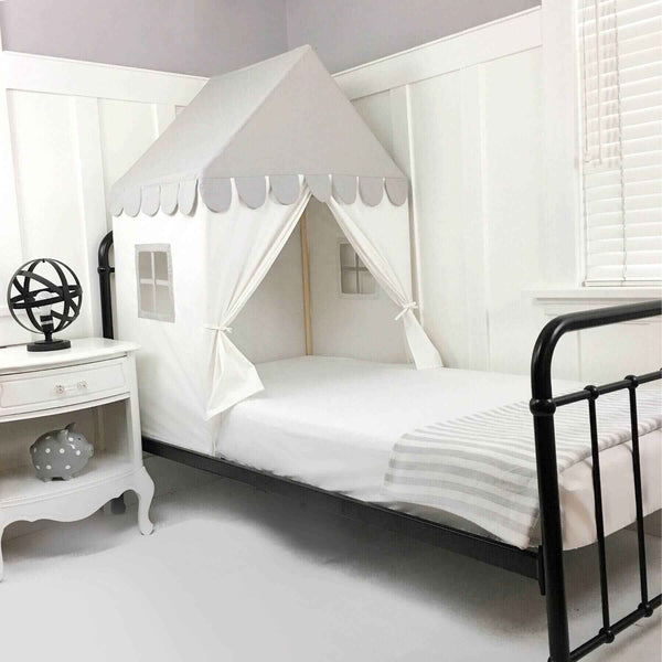 Domestic Objects The 'Sweet Dreams' Play House Bed Canopy Grey