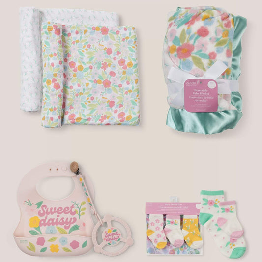 JuJuBe Everyday Essentials Baby Bundle - Sweet Daisy