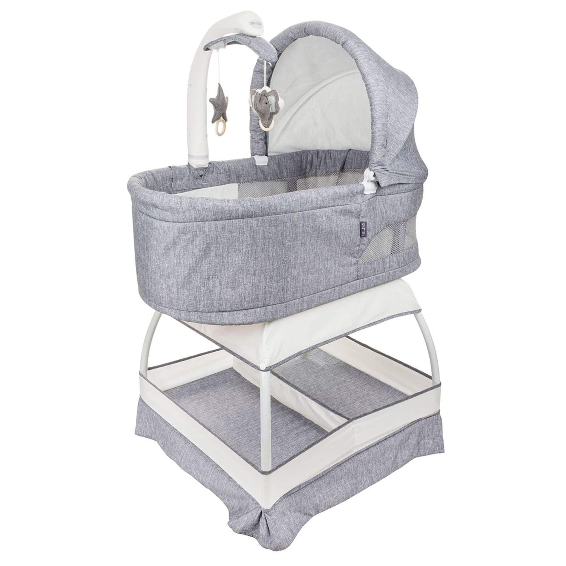 TruBliss Sweetli Nurture Bassinet Grey Melange