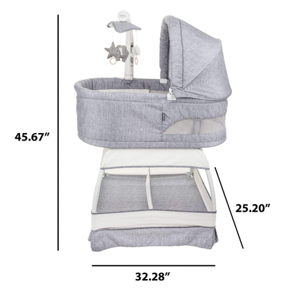 TruBliss Sweetli Nurture Bassinet Grey Melange